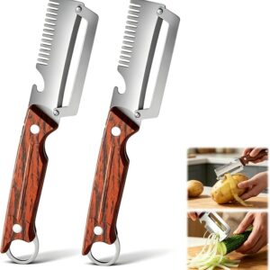 2 Pcs 3-in-1 Multifunctional Vegetable Peele